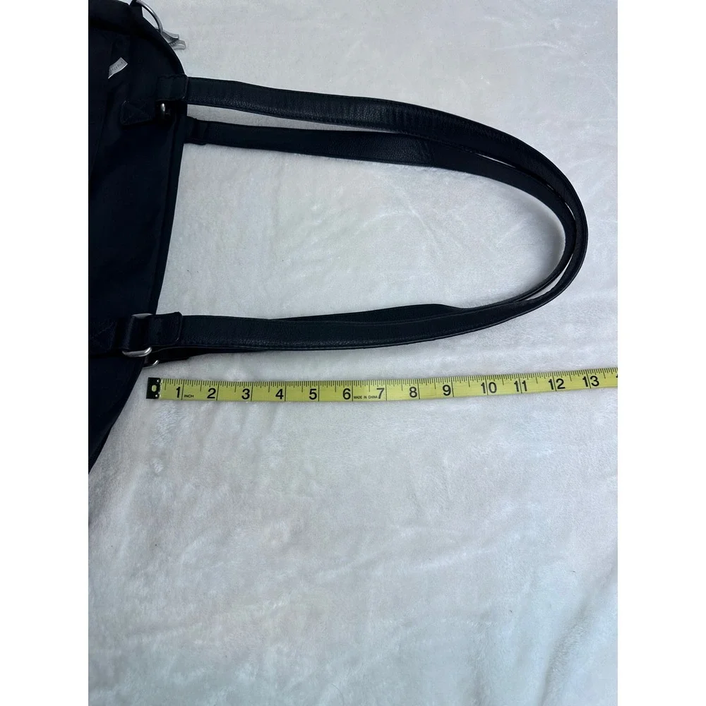 Baggallini Overnight Expandable Laptop Tote Large Black RFID Wristlet Travel Bag